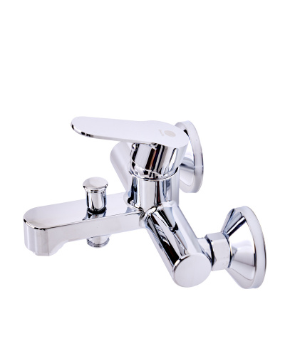 OneLife P07-100cr полимерный смеситель для ванны/душа, хром фото 5