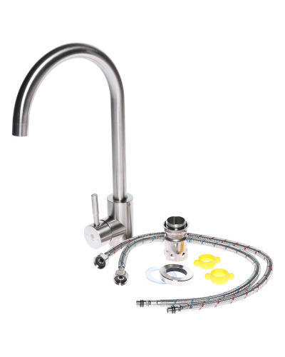 Смеситель для кухни Orange Steel M99-005ni никель фото 7