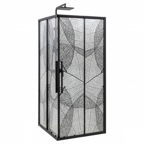 Душевое ограждение Deto KB 100-110 Black фото 6