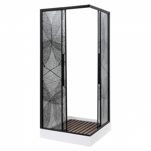 Душевое ограждение Deto KB 100-110 Black фото 2