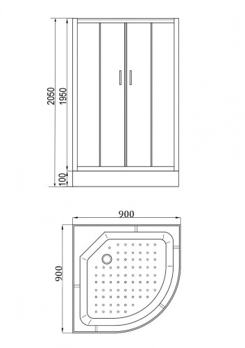 Душевая кабина Cerutti SPA KORRA90 фото 2