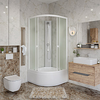 Душевая кабина Niagara Promo P100/40/MT/BK Без крыши