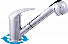 D410.5 DUNAJ - смеситель кухонный с вынимающимся душем RAV Slezak