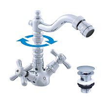 MK121.5/9 MORAVA RETRO - смеситель классический для биде, CLICK-CLACK RAV Slezak