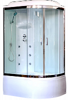 Душевая кабина Royal Bath  RB 8120BK3-WT-CH (белое/прозрачное) левая