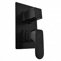 YU186KCMAT YUKON - смеситель, скрытый монтаж, 2-х режимный, ЦВЕТ ЧЕРНЫЙ МАТОВЫЙ RAV Slezak