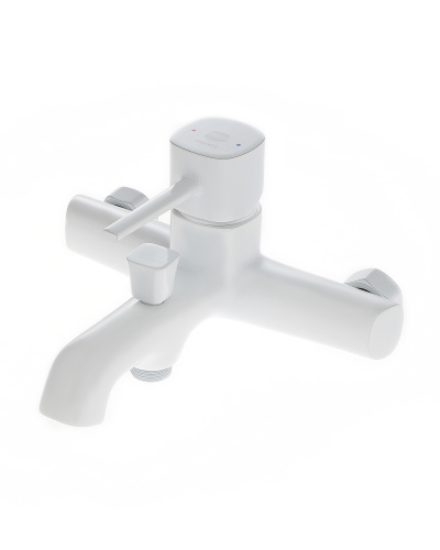 Смеситель для ванны/душа Orange Karl M05-100w белый фото 4