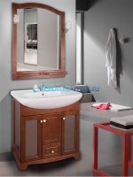 Зеркало для ванной Santurash 75, цвет орех
