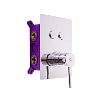 SE986BOX SEINA - смеситель, скрытый монтаж, 2 режимный, кнопочное переключение режимов RAV Slezak