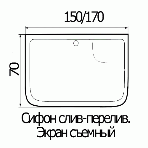 Душевая кабина River SENA 170/70/55 ТН фото 3