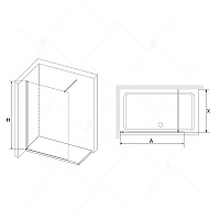 Душевая перегородка RGW WA-010B Прозрачное 700