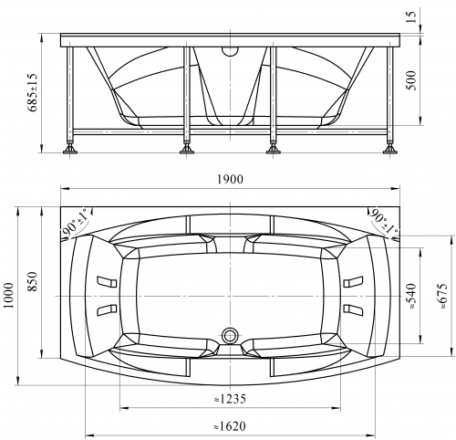 Акриловая ванна Radomir «Сиэтл» фото 3