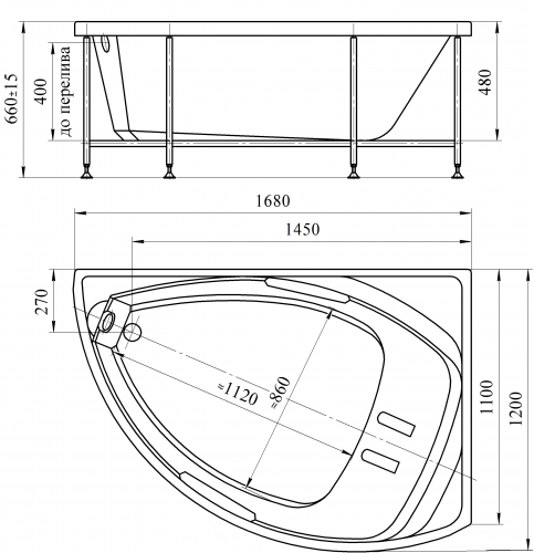 Акриловая ванна Radomir «Астория» фото 3