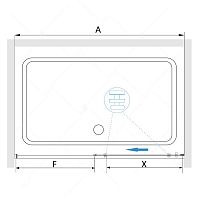 Душевой уголок RGW SV-45B (SV-13B + Z-050-2B) Прозрачное 1500x900
