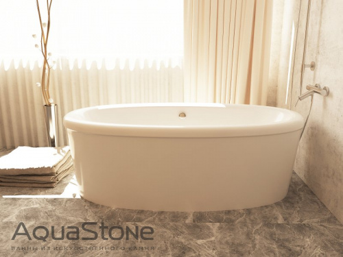 Ванна отдельностоящая  AquaStone  «ОЛИВИЯ С ЭКРАНОМ» фото 3