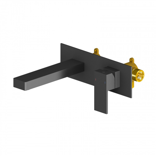 Смеситель для раковины встроенный Timo Selene черный (2071/03SM) фото 2