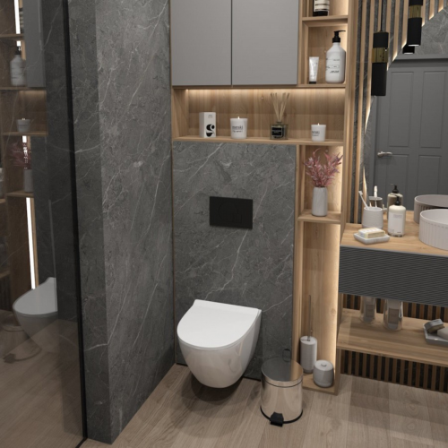 Унитаз подвесной Alicaness Juse S P1001 безободковый,сидение микролифт  фото 9
