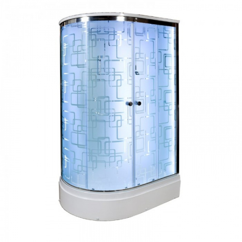 Душевая кабина Deto (DTO)  EM 2712R LED с гидромассажем фото 5