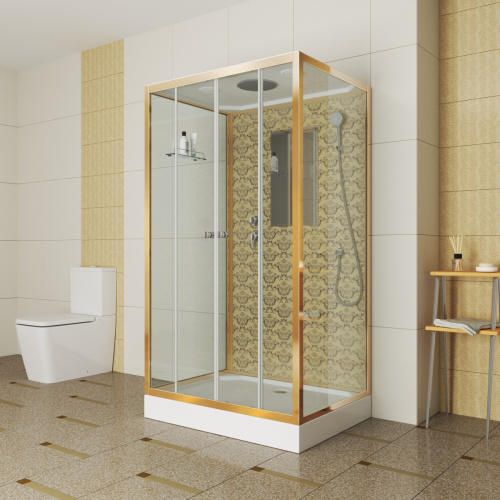 Душевая кабина Niagara Luxe NG 7772QG золото фото 5