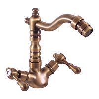 MK421.5/9SM MORAVA RETRO - смеситель для биде, CLICK-CLACK, ЦВЕТ БРОНЗА RAV Slezak