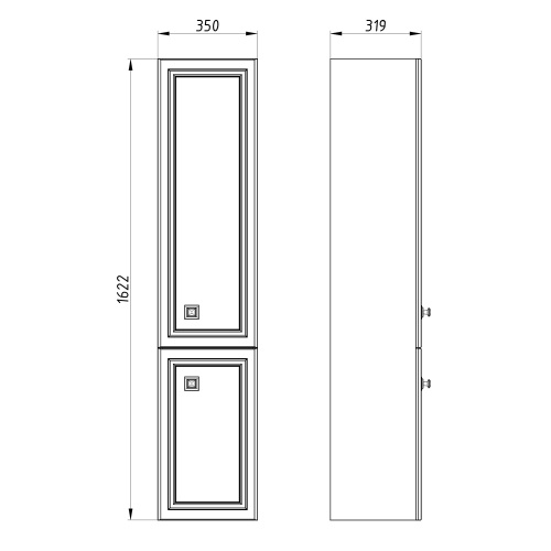 Зеркало Каталина 80 "White" фото 14 Зеркало Каталина 80 "White" фото 14