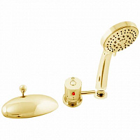 DT270.5SZ DUNAJ TERMOSTAT смеситель каскадный на 3 отверстия, ЦВЕТ ЗОЛОТО RAV Slezak