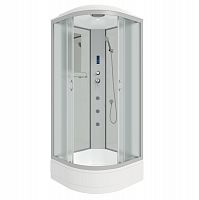 Душевая кабина Niagara NG-3316-14 (1000х1000х2150) низкий поддон(26см) стекло МАТОВОЕ 4 места