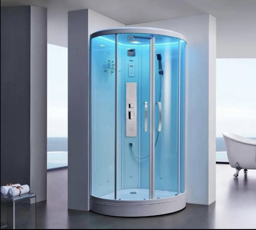 Душевая кабина SSWW-W1018B, крыша с многоцветной LED подсветкой