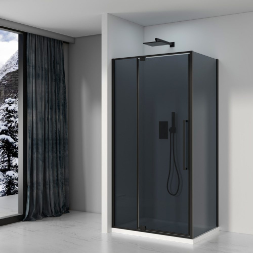 Душевое ограждение Black & White S812 BG 100х100 фото 2