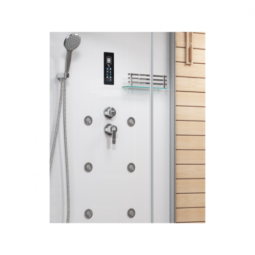 Комбинированная сауна 2в1 Ceruttispa LUGANO-R White 1800x1100x2230 фото 2