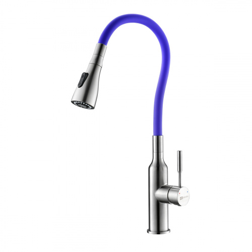 Смеситель для кухни Lemark с гибким  изливом (LM5082S-Violet) фото 4