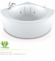 Акриловая ванна AQVATIKA Эстрада 136/150x136/150х63