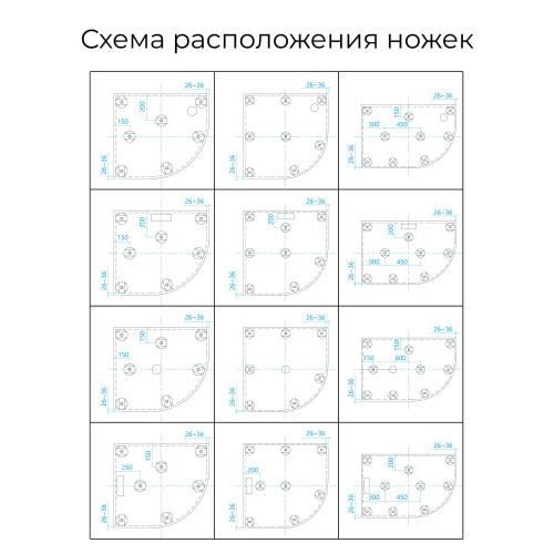 Душевой поддон полукруглый RGW ST/R-G Графит 1000x1000 фото 3 Душевой поддон полукруглый RGW ST/R-G Графит 1000x1000 фото 3