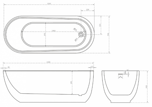 Акриловая ванна ABBER AB9341-1.5 фото 5