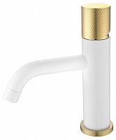 Смеситель STICK для умыв. низ. WHITE TOUCH GOLD