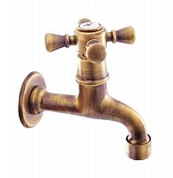 MK393SM MORAVA RETRO - смеситель на одну воду настенный, ЦВЕТ БРОНЗА RAV Slezak