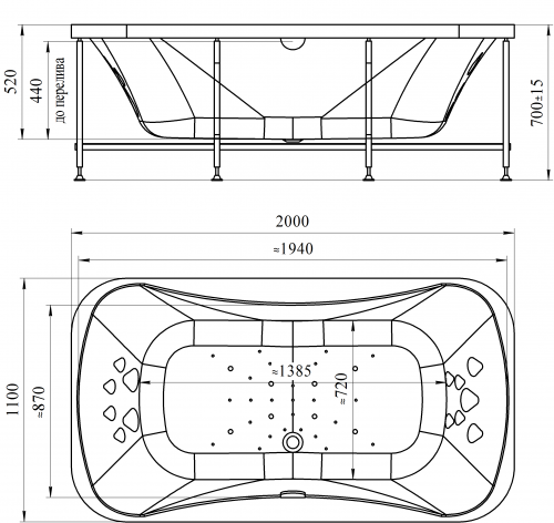 Акриловая ванна Radomir «Лион» фото 3