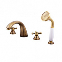 MK369.5SSM MORAVA смеситель каскадный на 4 отверстия, ЦВЕТ БРОНЗА RAV Slezak