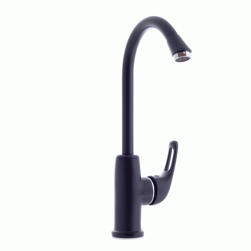 Смеситель для кухни D&K Rhein.Eucharius (DA1372425) высокий черный фото 3