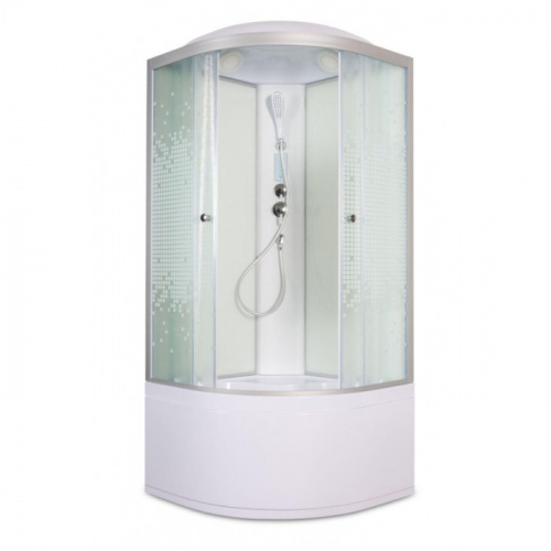 Душевая кабина Deto (DTO)  L 910 с электрикой (100x100х215)