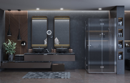 Душевое ограждение Ambassador Diamond 12011109 (900x900x2000), 1 место фото 3