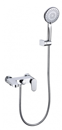 смеситель для ванны с душем хром