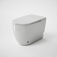 Унитаз Grossman GR-PR-5502 impuls (570*360*450) БЕЛЫЙ напольный с тонкой крышкой, 1 место