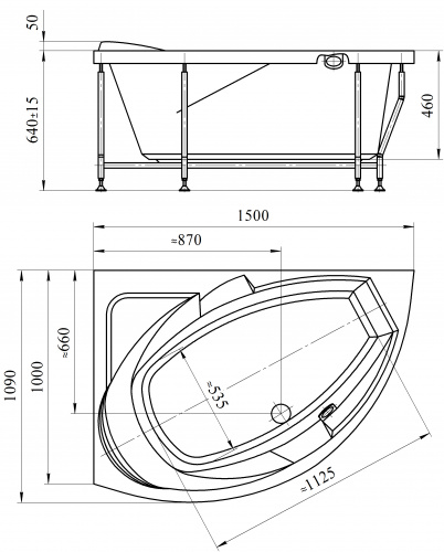 Акриловая ванна Radomir «Фиеста» фото 3