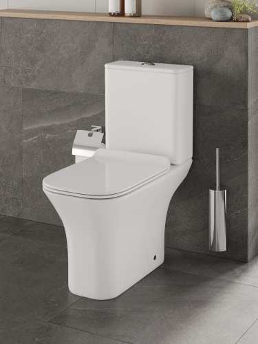 Унитаз-компакт Orange C02-000W безободковый, сиденье с микролифтом фото 14