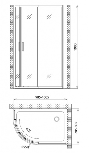 Душевой уголок Gemy Victoria S30222 фото 5