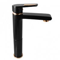 CO330.5CMATZ COLORADO - смеситель для умывальника высокий, ЦВЕТ ЧЕРНЫЙ МАТОВЫЙ/ЗОЛОТО RAV Slezak