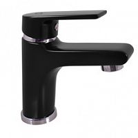 CO126.5CMATC COLORADO - смеситель для умывальника, ЧЕРНЫЙ МАТОВЫЙ/ХРОМ RAV Slezak