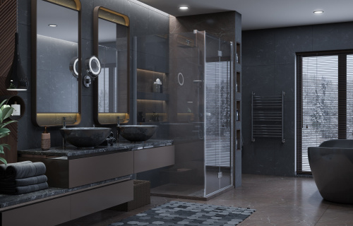 Душевое ограждение Ambassador Diamond 12011105R (900x900x2000), 1 место фото 2