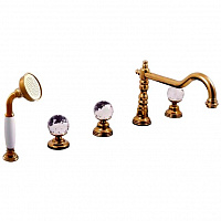 BRILLIANCE164.5PSM BRILLIANCE - смеситель для ванной, 5 отверстий ЦВЕТ БРОНЗА RAV Slezak